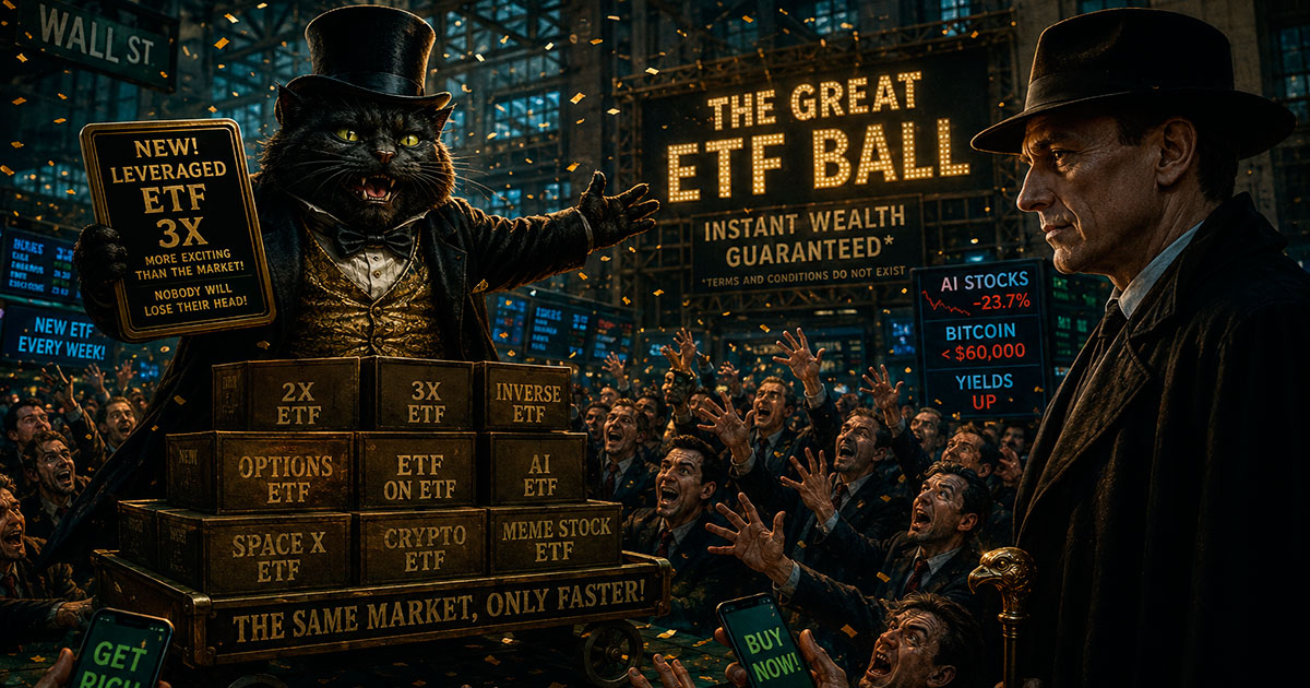 The Great ETF Ball, or How Behemoth Sold Happiness with Leverage