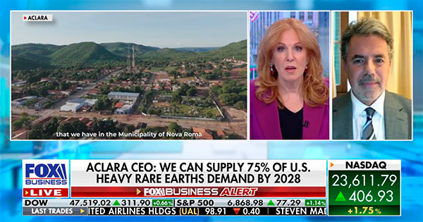 Aclara Resources CEO explains how his company will help the US break China's grip on rare earth minerals