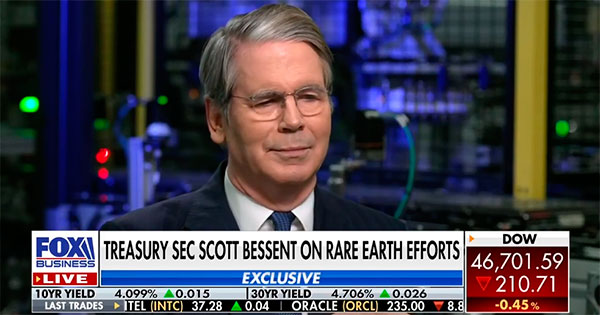 Bessent says new rare earth factory will cut costs, break China’s 'chokehold' on industry