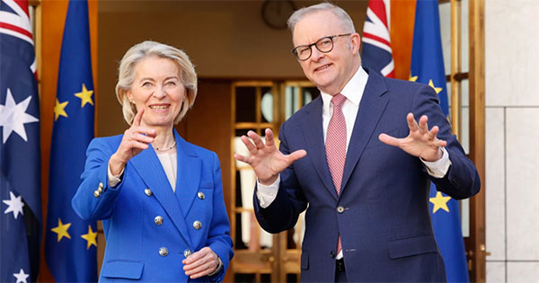 Europe, Australia Agree to Trade Deal to Boost Ties, Defy US