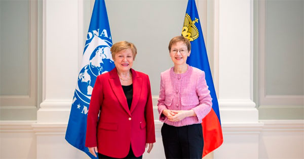 Liechtenstein Head of Government Brigitte Haas Welcomes IMF Managing Director Kristalina Georgieva