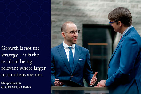 Philipp Forster, CEO of BENDURA BANK AG: Why Trust Still Matters in Global Wealth Management  