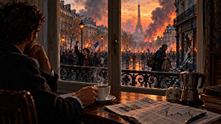 Paris Burns. The Coffee Cools. The Portfolio Calls for a Cool Head.